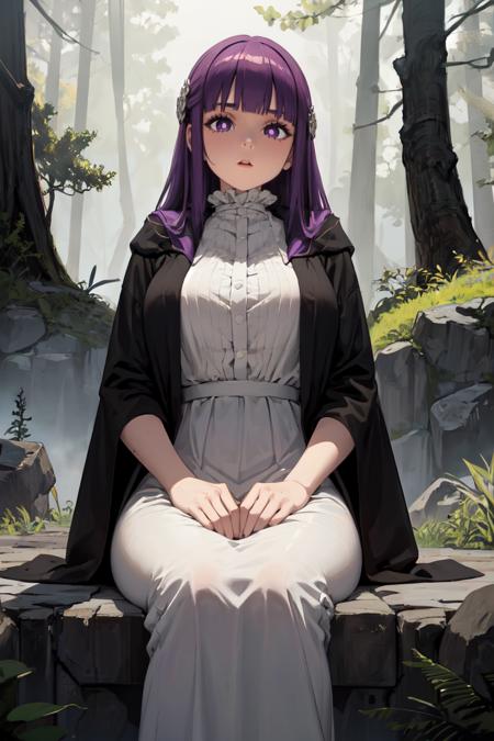 08753-1424211850-masterpiece, best quality, absurdres, perfect anatomy, 1girl, solo, FernFrieren, very long hair, purple eyes, (purple pupils), w.png